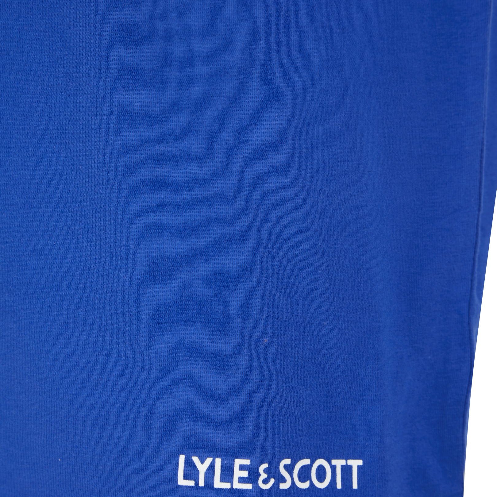 Lyle & Scott 3 Pack Elijah Cotton T Shirts - Black/Grey/Blue