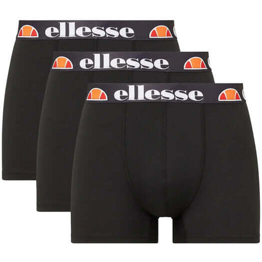 Ellesse Men's Dralla 3 Pack Trunks - Black