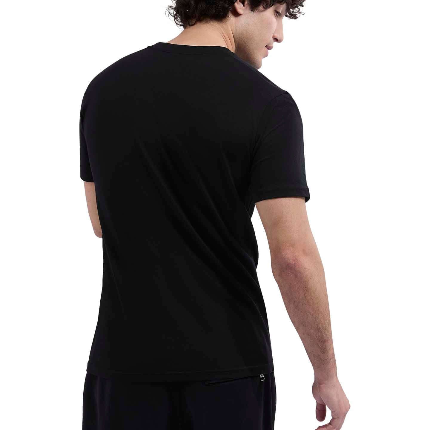 Ellesse Men's 3 Pack Azzini 100% Cotton T-Shirts - Black