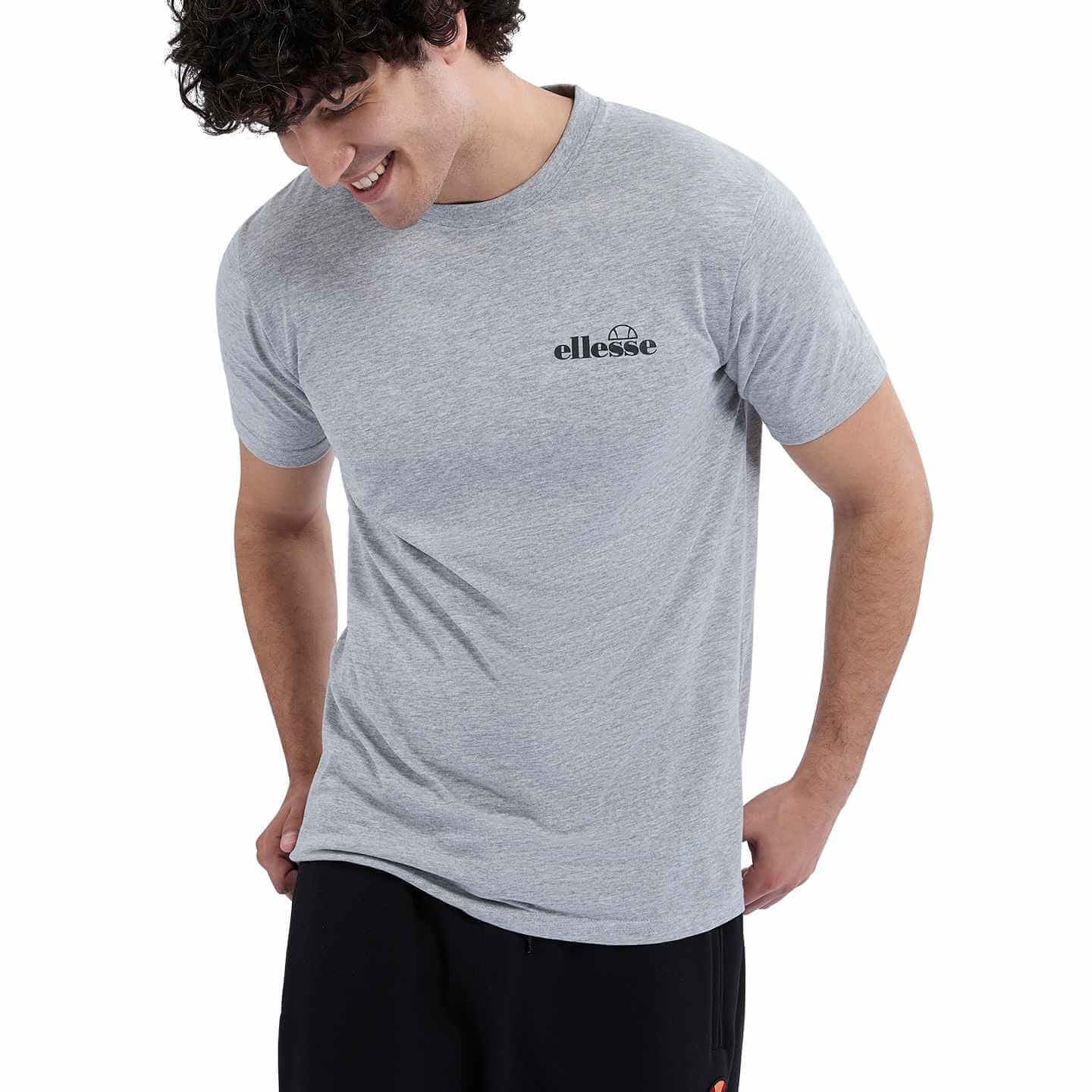 Ellesse Men's 3 Pack Azzini 100% Cotton T-Shirts - Black / White / Grey