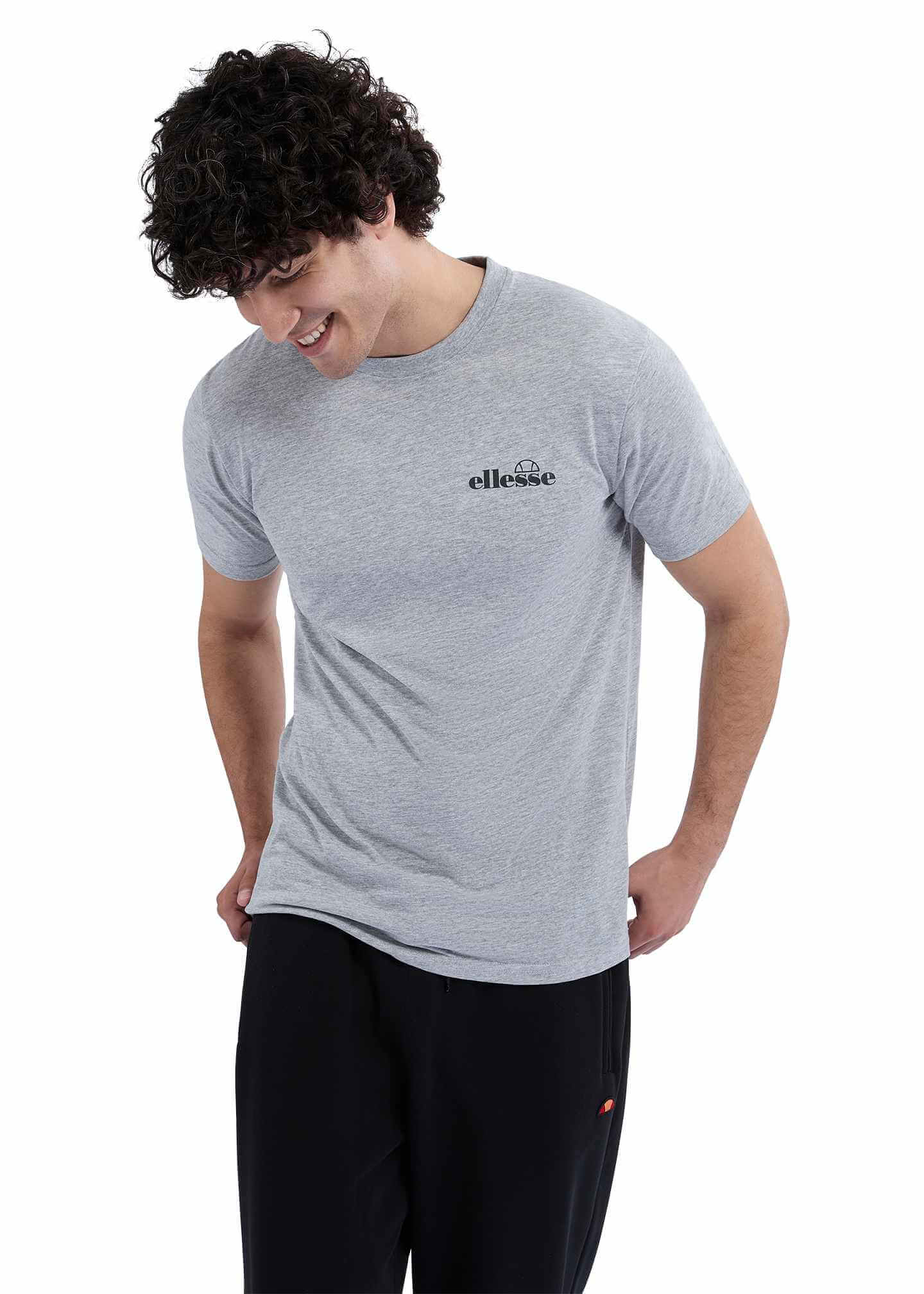 Ellesse Men's 3 Pack Azzini 100% Cotton T-Shirts - Black / White / Grey