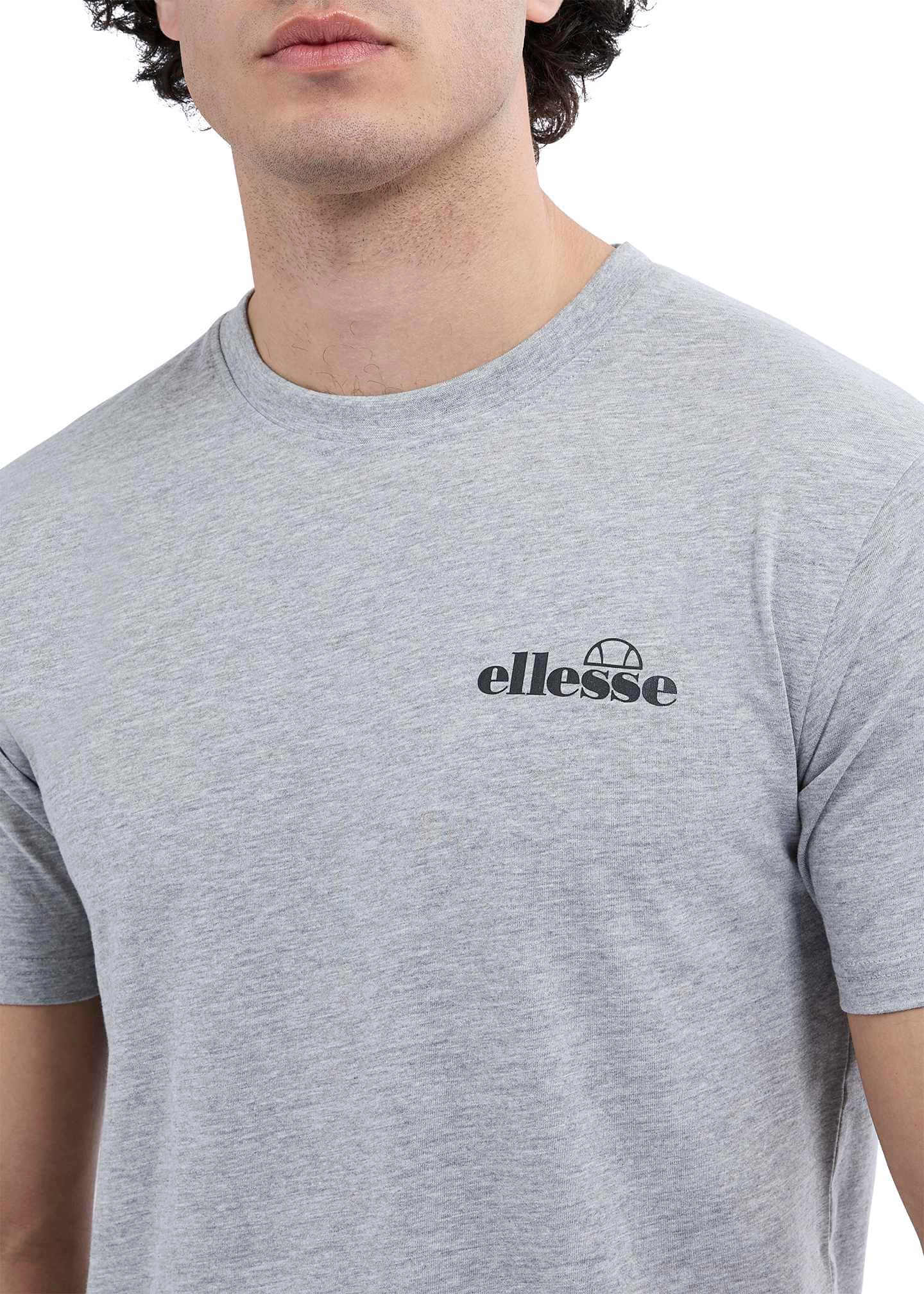 Ellesse Men's 3 Pack Azzini 100% Cotton T-Shirts - Black / White / Grey