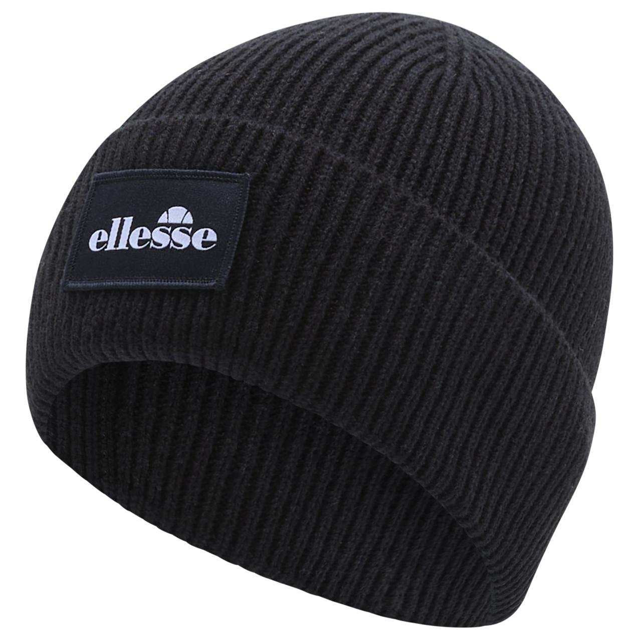 Ellesse Tramarno Beanie Black SHFA4072 ribbed knit hat