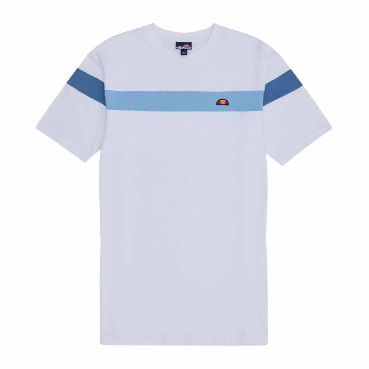 Ellesse Men's Caserio Cotton T-Shirt - White/Light Blue
