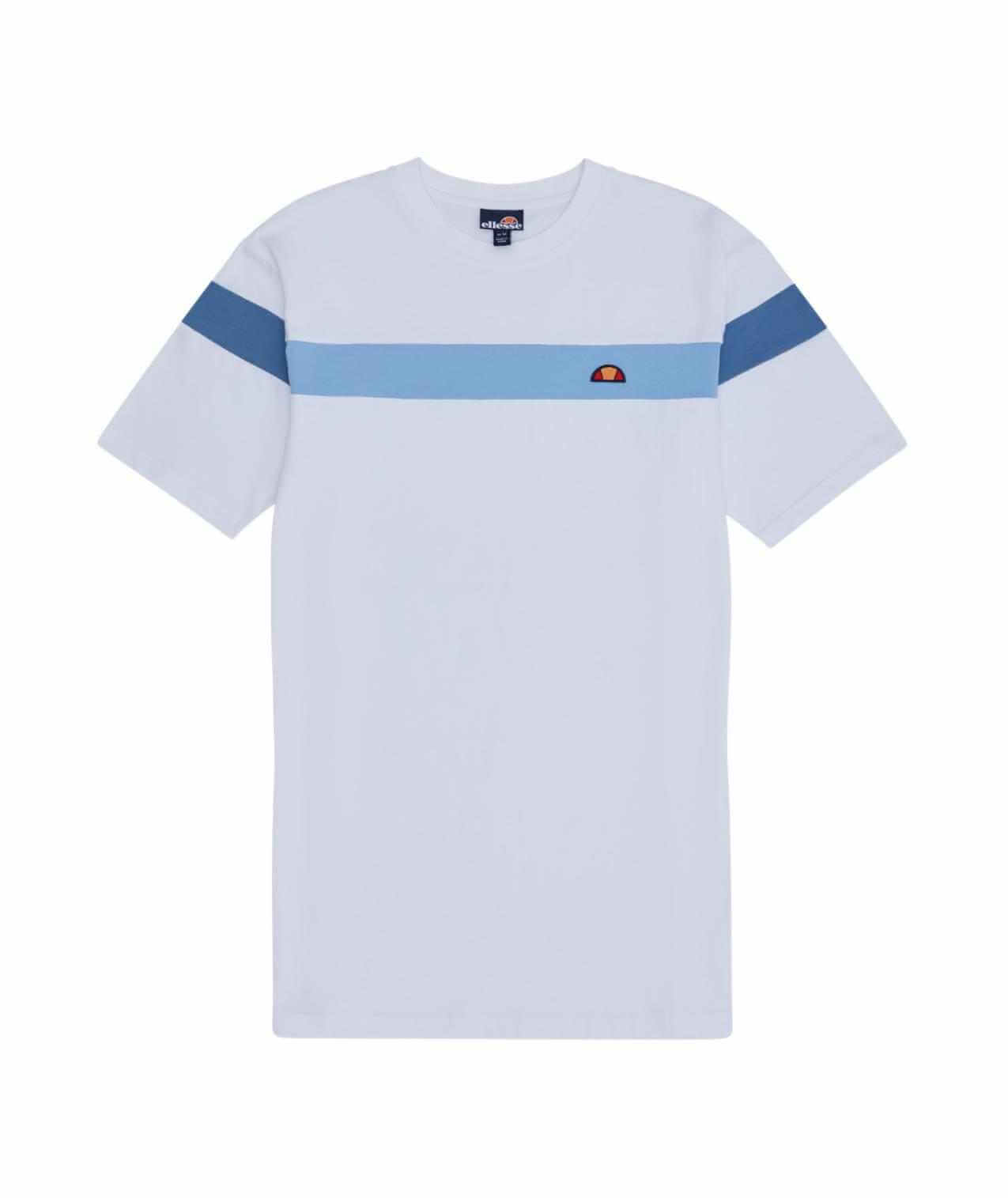 Ellesse Men's Caserio Cotton T-Shirt - White/Light Blue