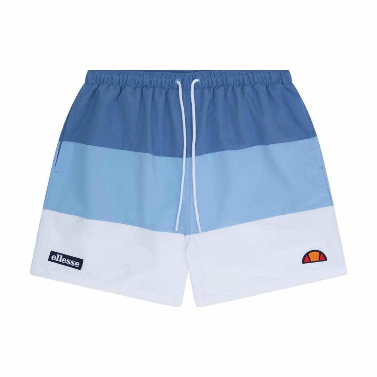 Ellesse Cielo Swim Shorts - Dark Blue/Light Blue/White