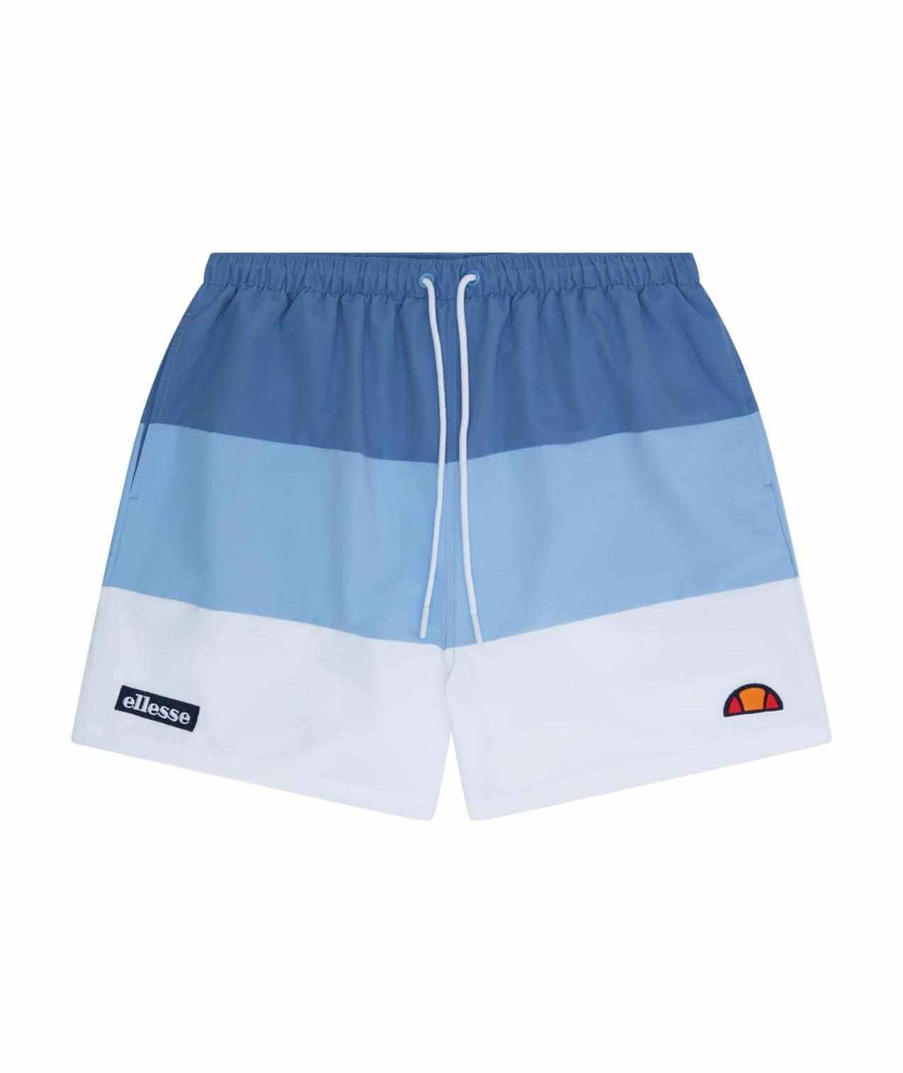Ellesse Cielo Swim Shorts - Dark Blue/Light Blue/White