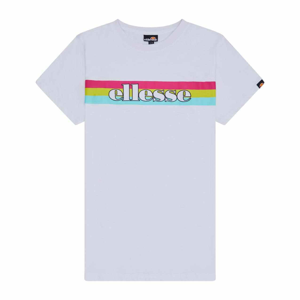 Ellesse Driletto 90s Stripe Tee - White T-Shirt