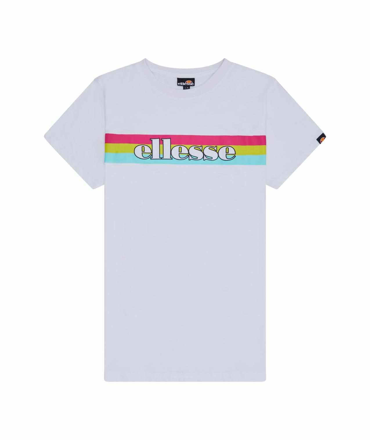 Ellesse Driletto 90s Stripe Tee - White T-Shirt