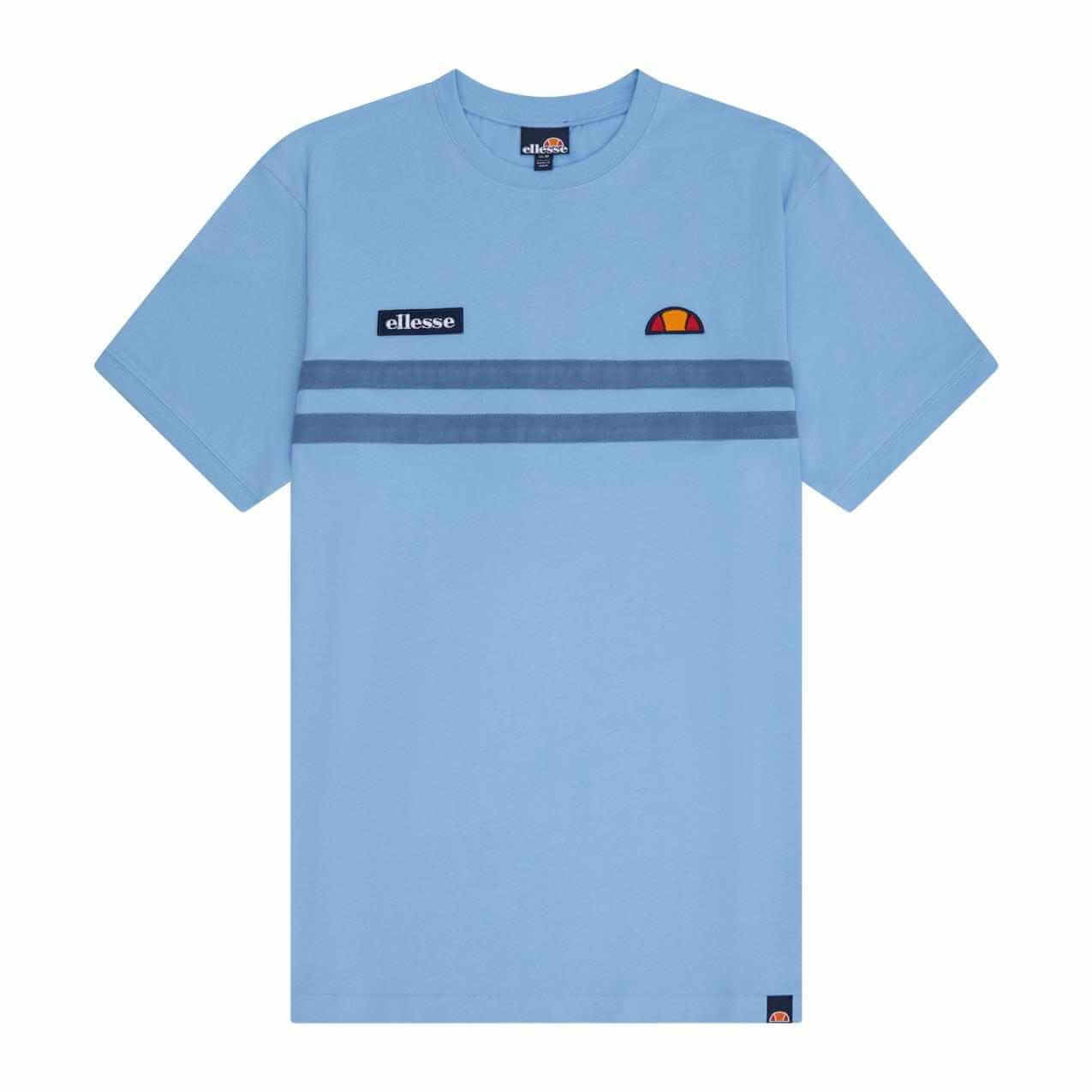 Ellesse Men's Venire Tee - Light Blue/Dark Blue T-Shirt