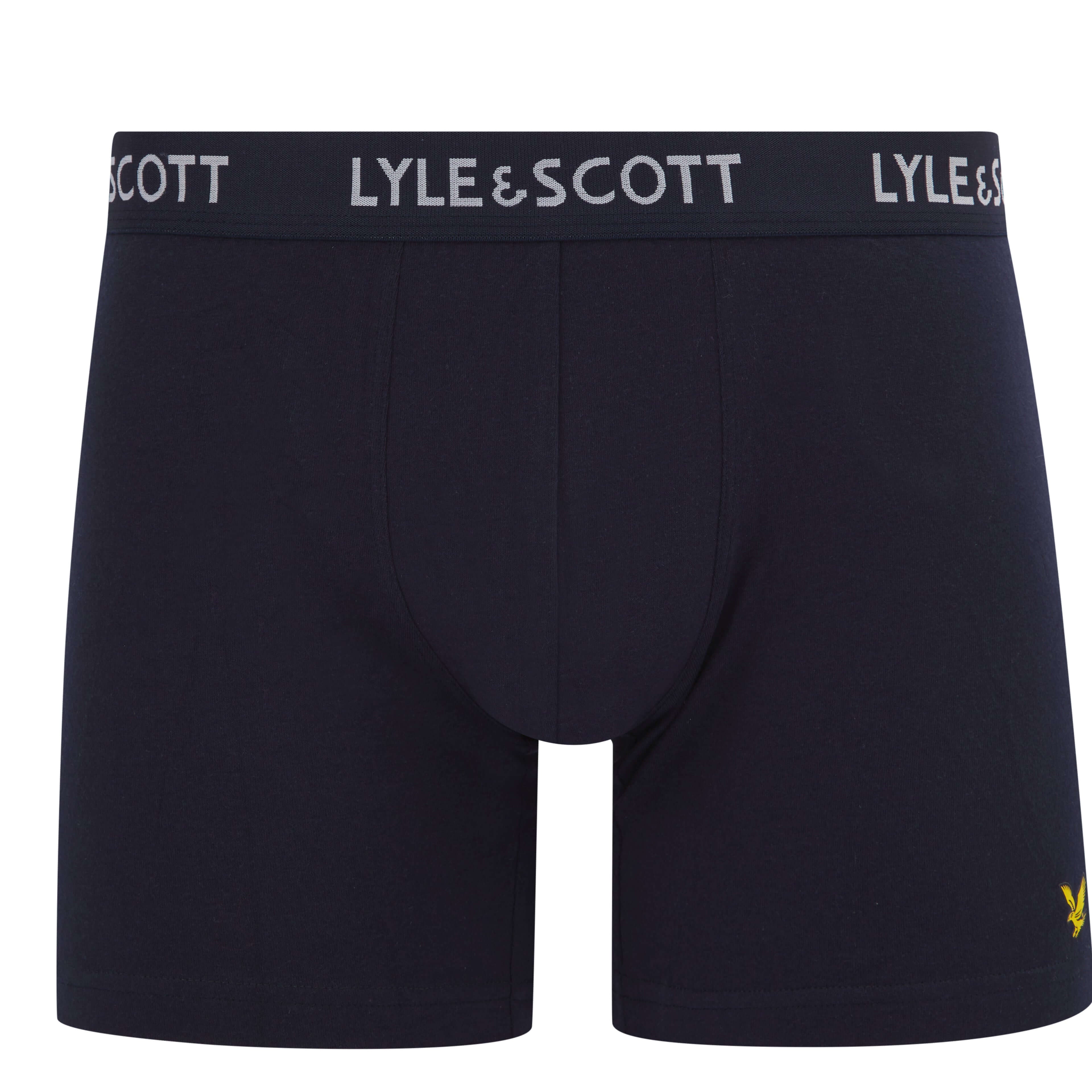 Lyle and Scott Elliot Premium Underwear Trunks 3 Pack - Winetasting, Peacoat, Print
