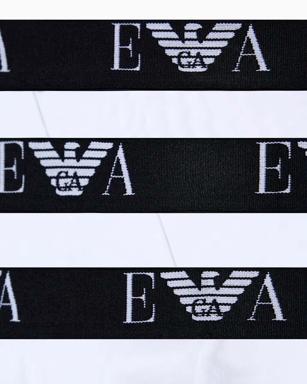 Emporio Armani 3 Pack Briefs White waistband detail