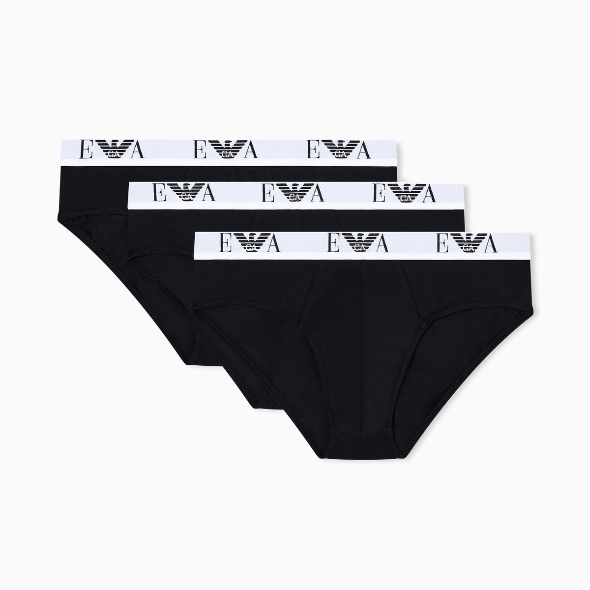 Emporio Armani 3 Pack Briefs Black product view