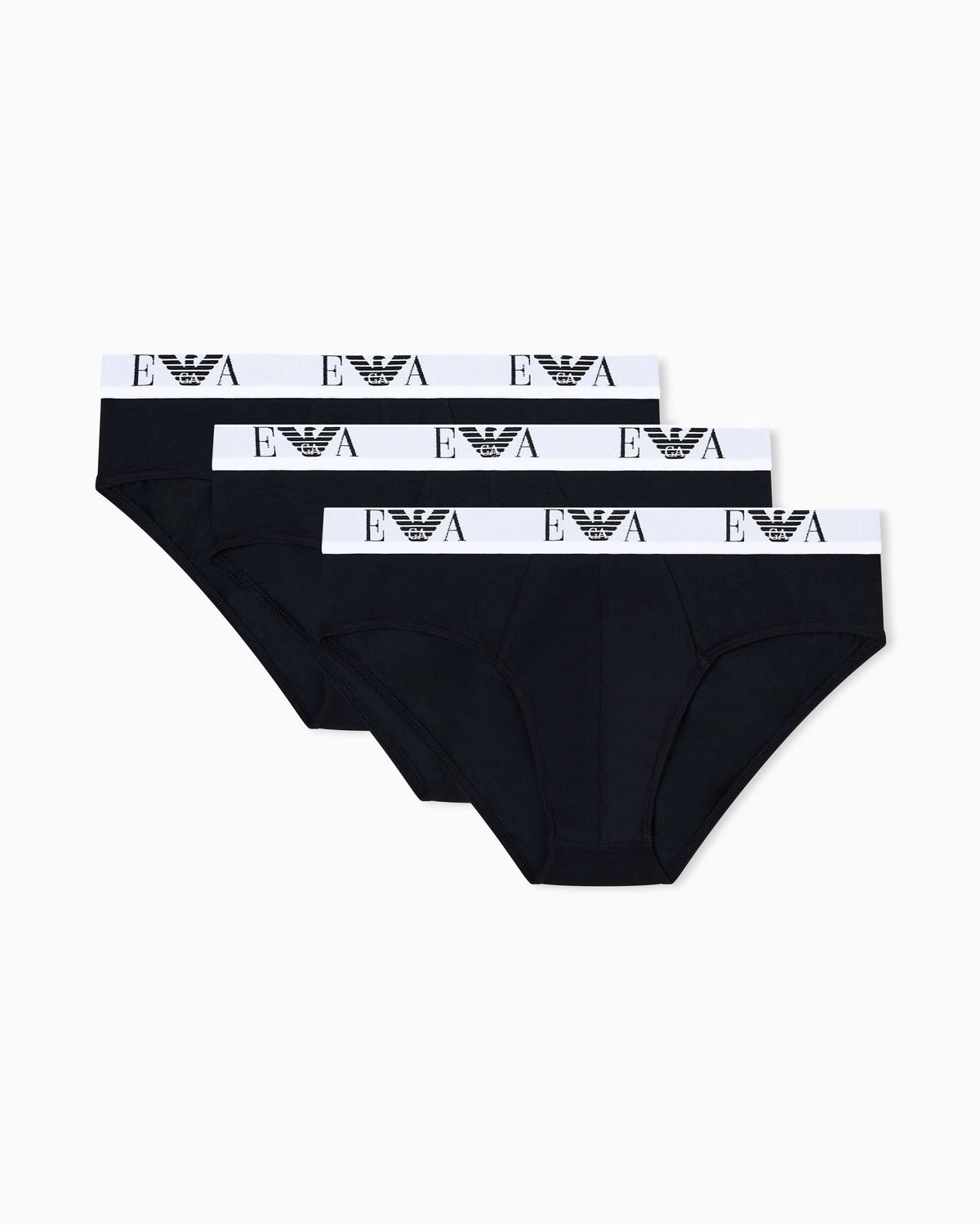 Emporio Armani 3 Pack Briefs Black product view