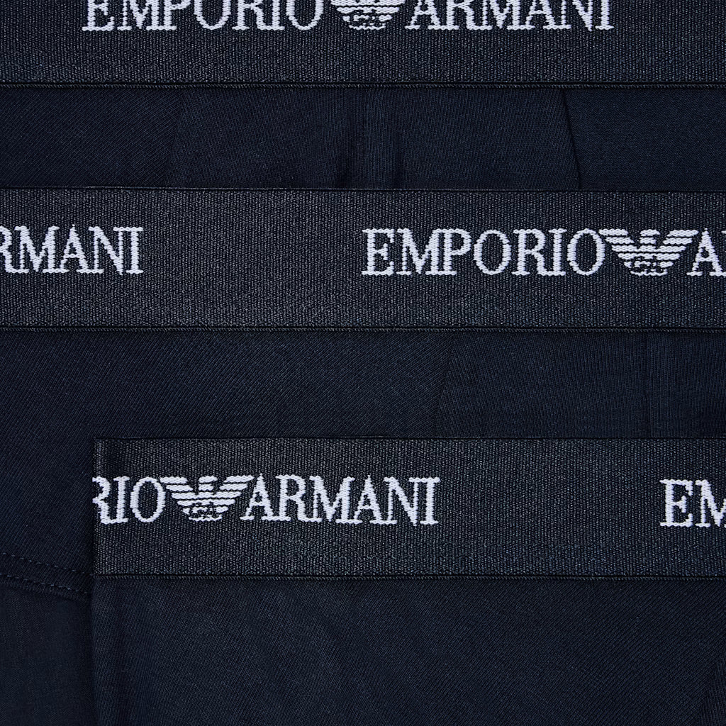 Emporio Armani 3 Pack Briefs Armani Blue detail