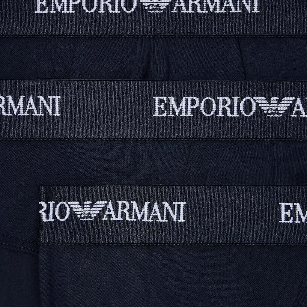 Emporio Armani 3 Pack Briefs Armani Blue detail