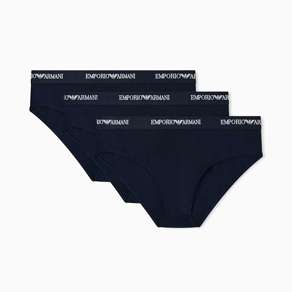 Emporio Armani 3 Pack Briefs Armani Blue product view