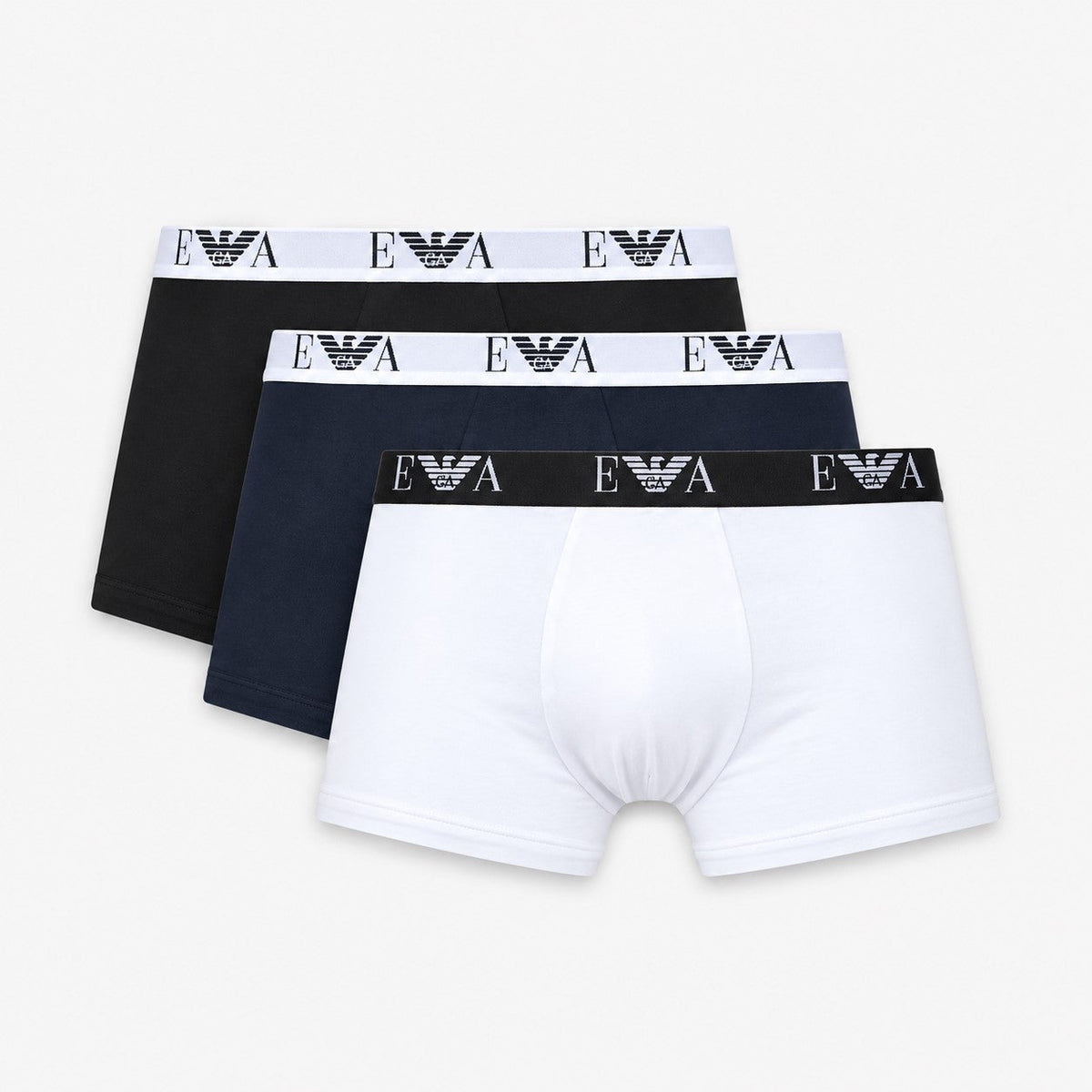 Emporio Armani AF14131 3 pack trunks White Armani Blue Black