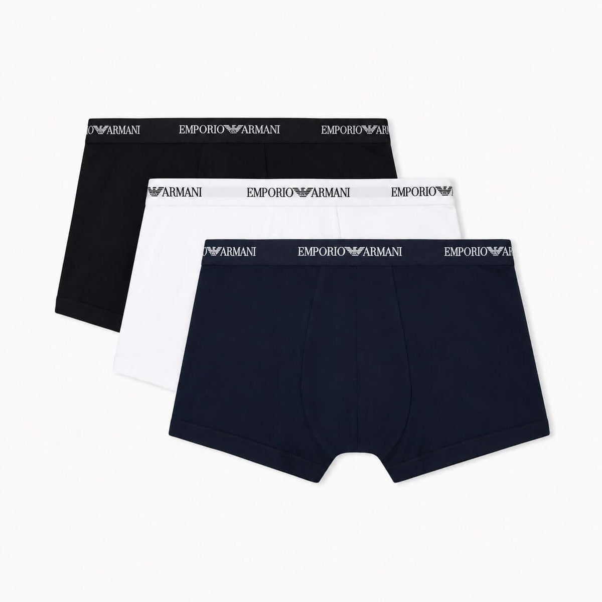 Emporio Armani 3 Pack Stretch Cotton Trunks