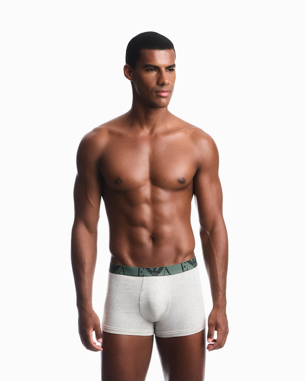 Emporio Armani 3 Pack Bold Monogram Stretch Cotton Trunks