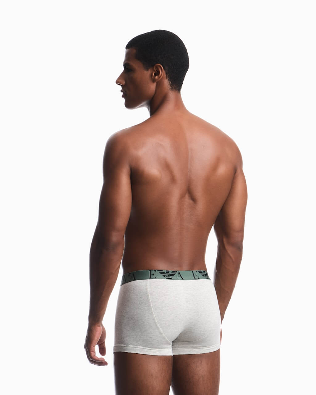 Emporio Armani 3 Pack Bold Monogram Stretch Cotton Trunks