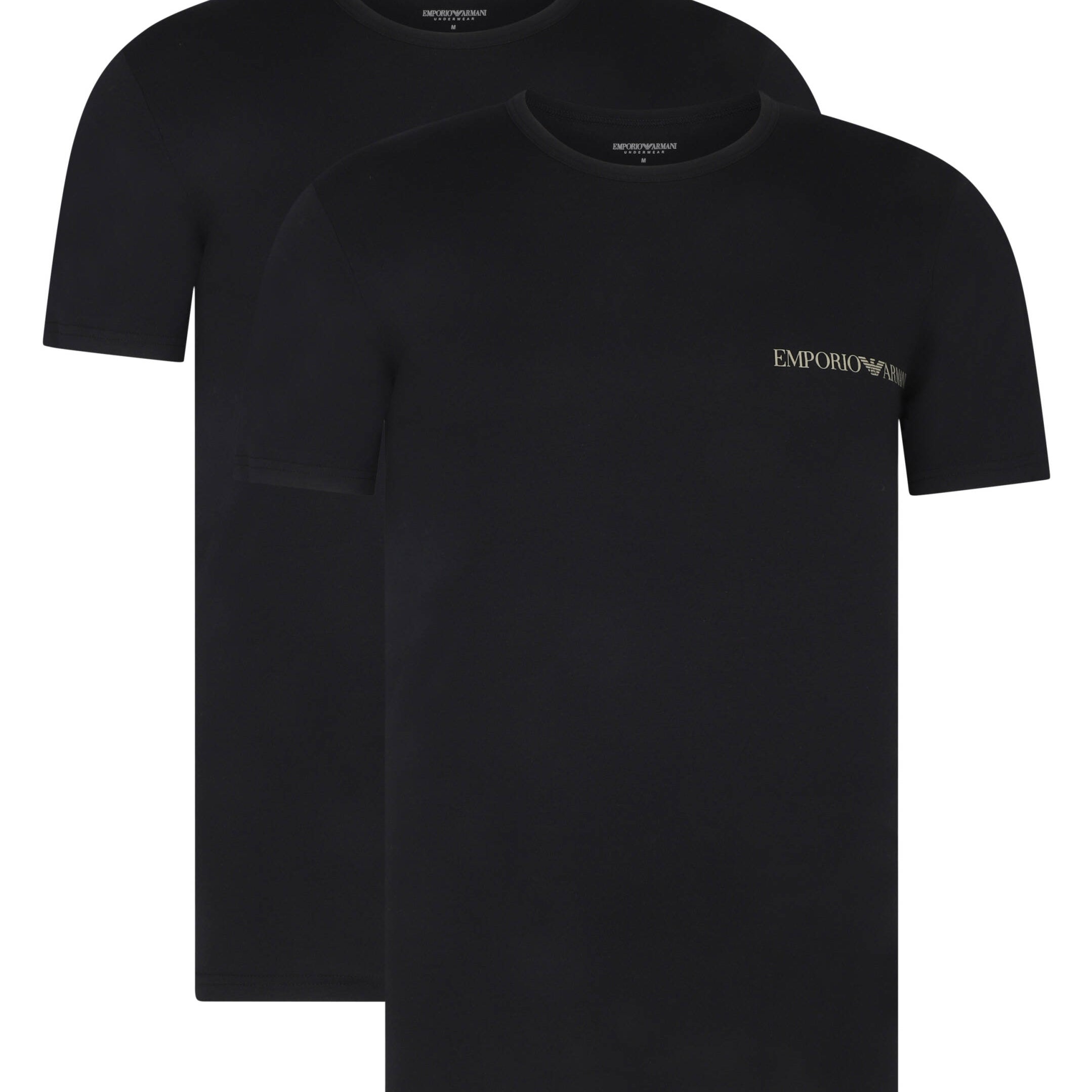 Emporio Armani 2-Pack Crew Neck Stretch Cotton Lounge T-Shirts