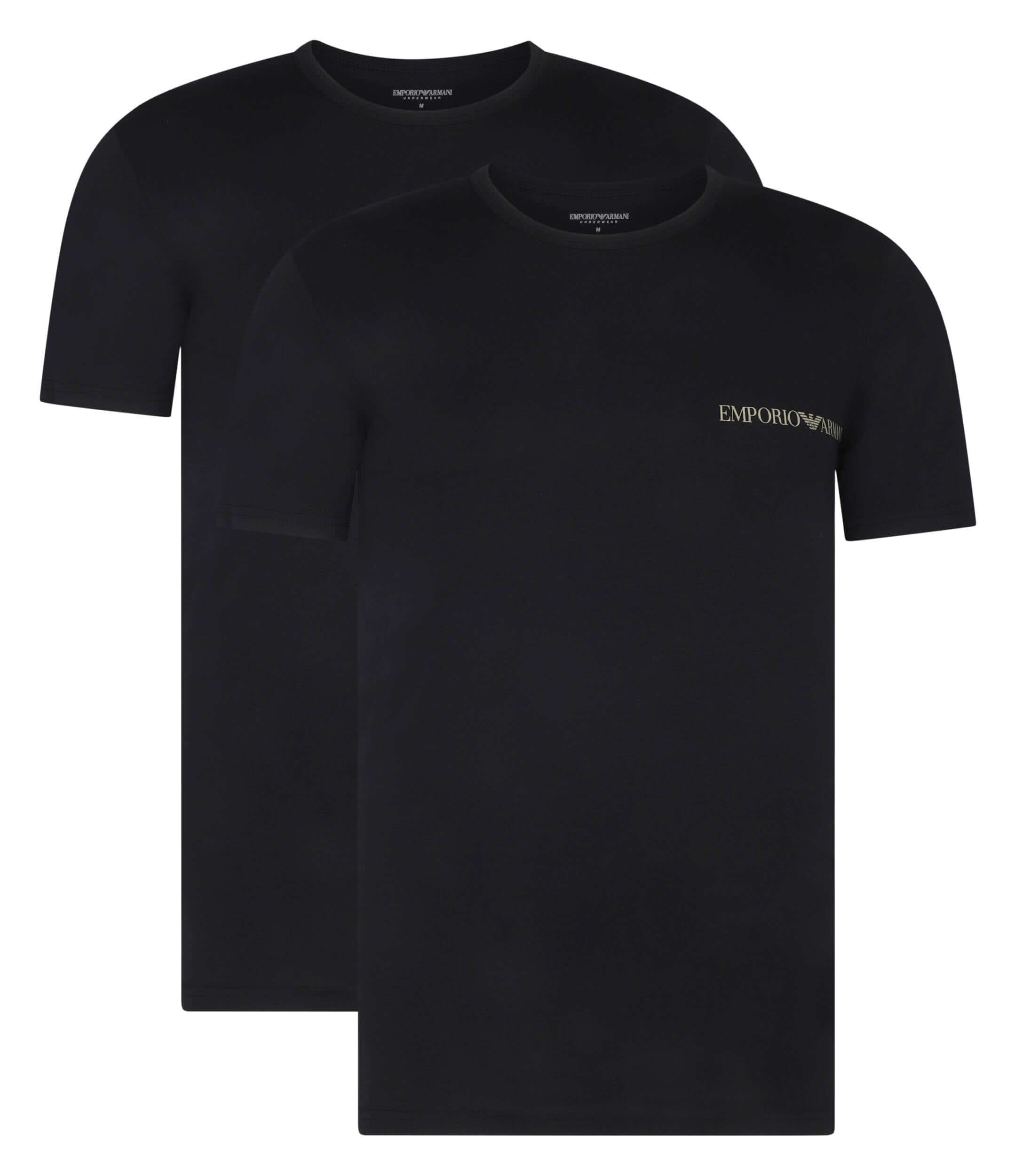 Emporio Armani 2-Pack Crew Neck Stretch Cotton Lounge T-Shirts