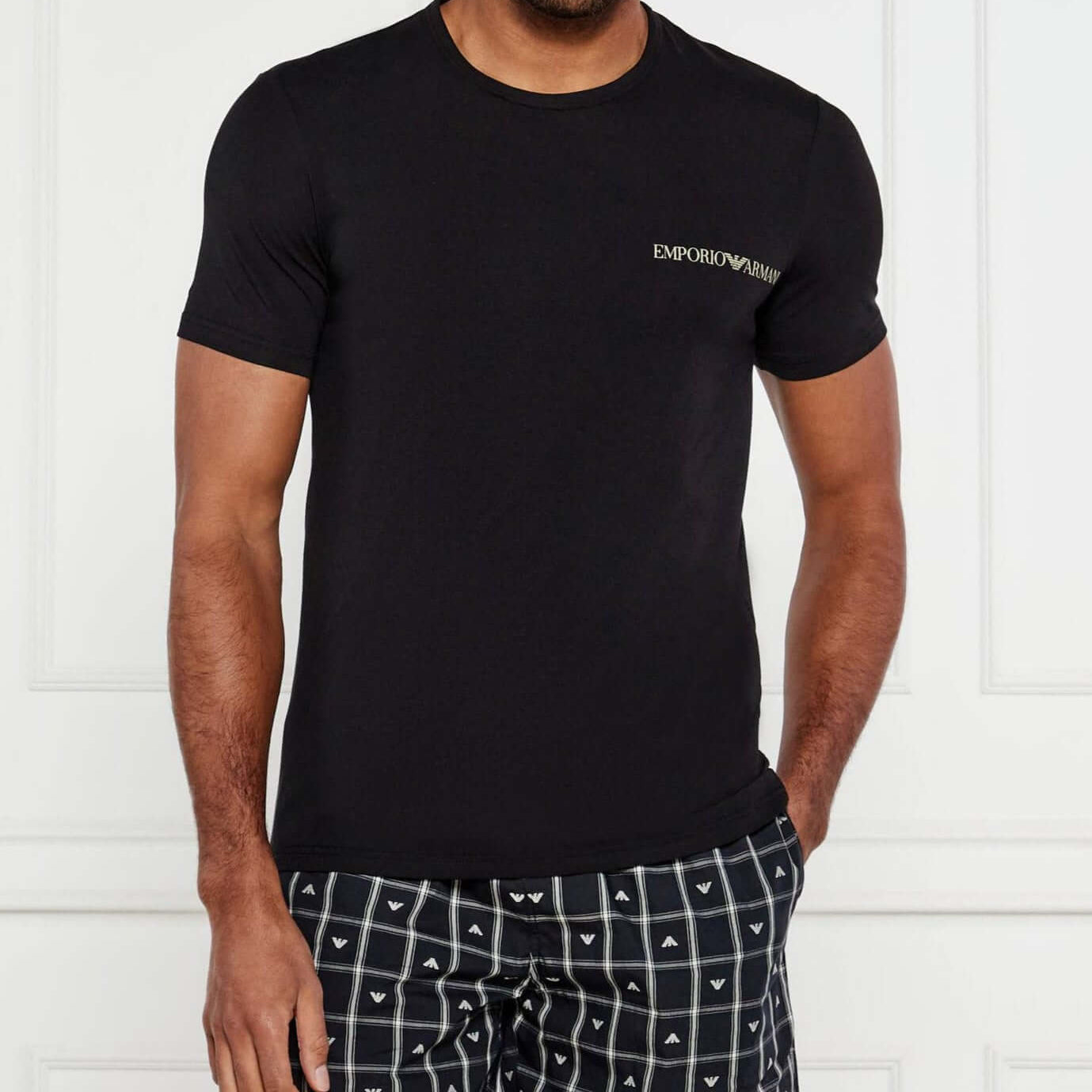 Emporio Armani 2-Pack Crew Neck Stretch Cotton Lounge T-Shirts