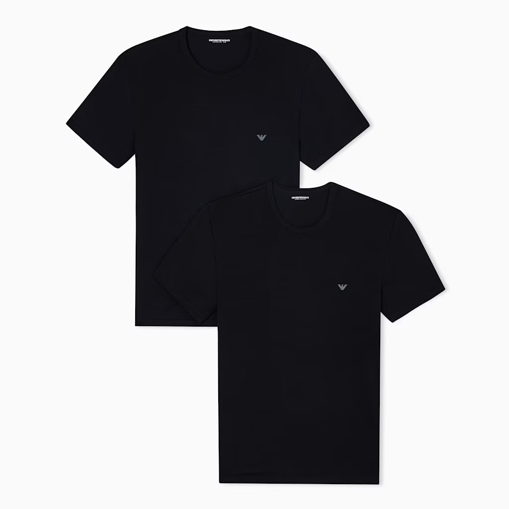 Emporio Armani AF14132 2 pack T-shirts Black Black
