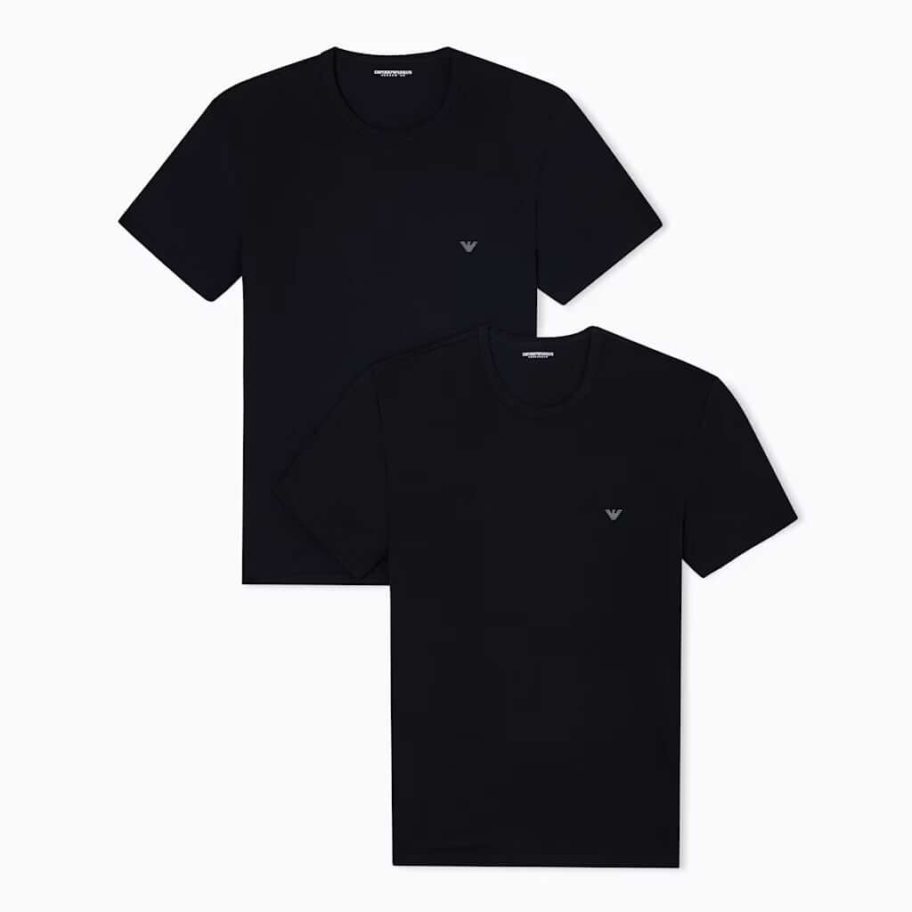 Emporio Armani AF14132 2 pack T-shirts Black Black