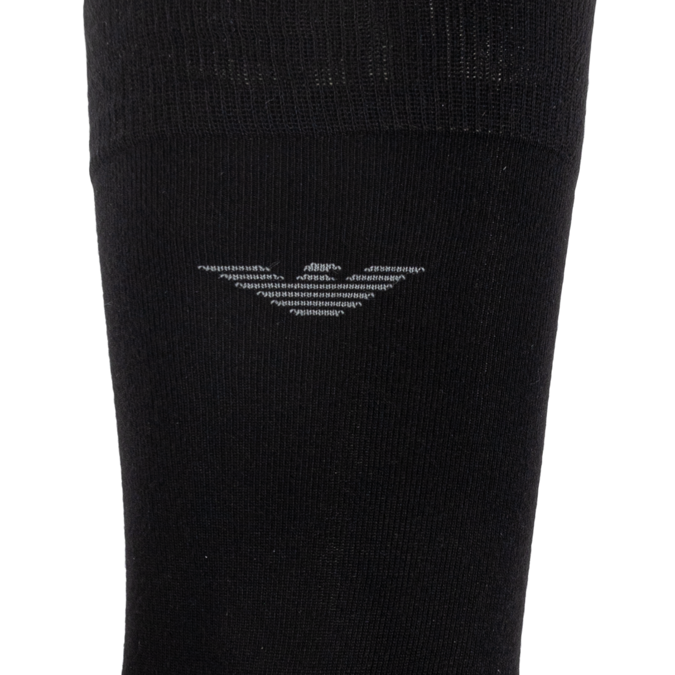 Emporio Armani Men’s Black Logo Crew Socks – Fine Knit Luxury