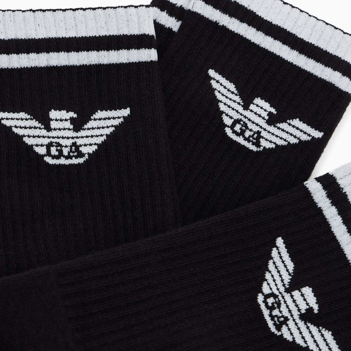 Emporio Armani 3-Pack Men’s Sports Socks – Eagle Logo Terrycloth