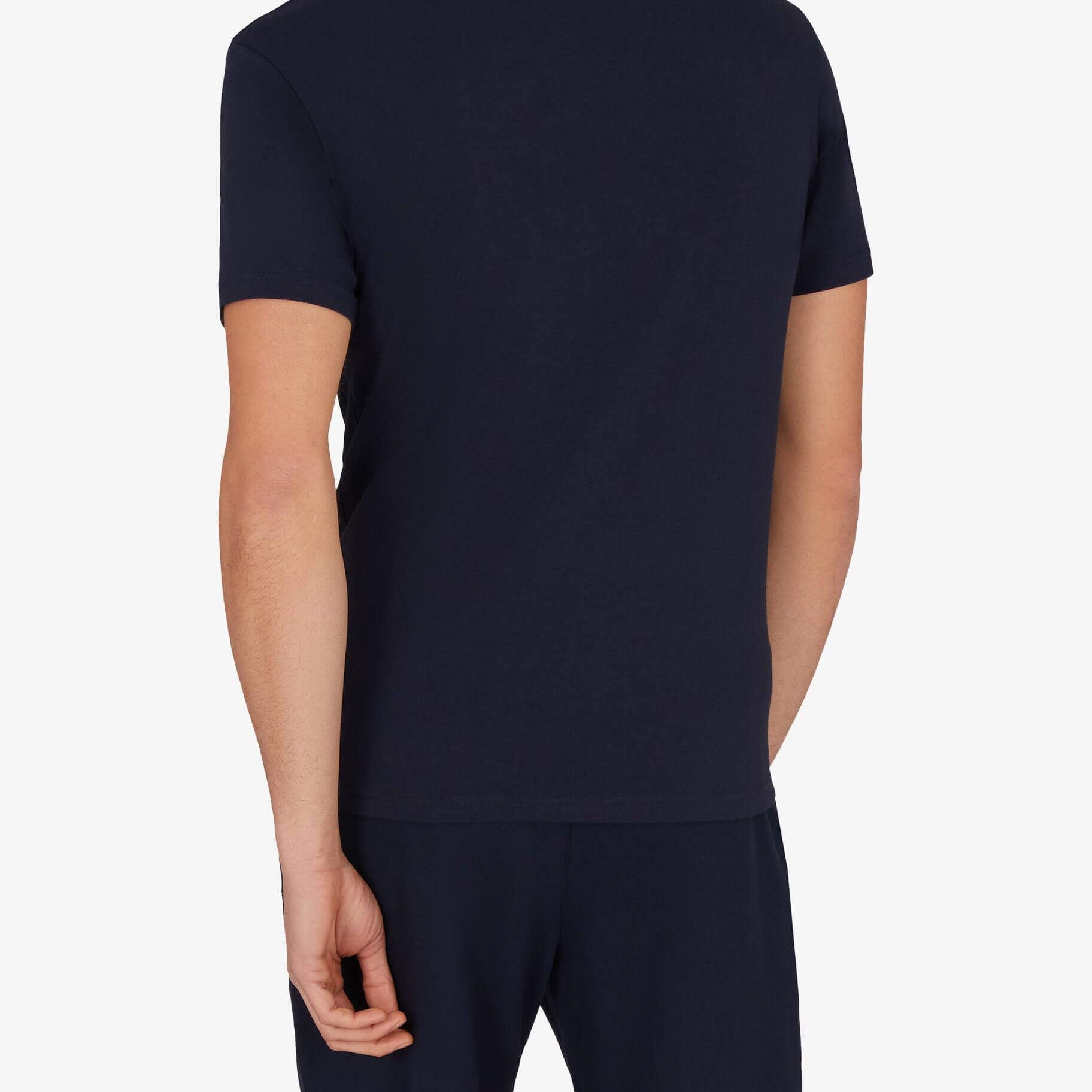 Emporio Armani 2 Pack Crew Neck Loungewear T-Shirt - Blue / Vintage Indigo