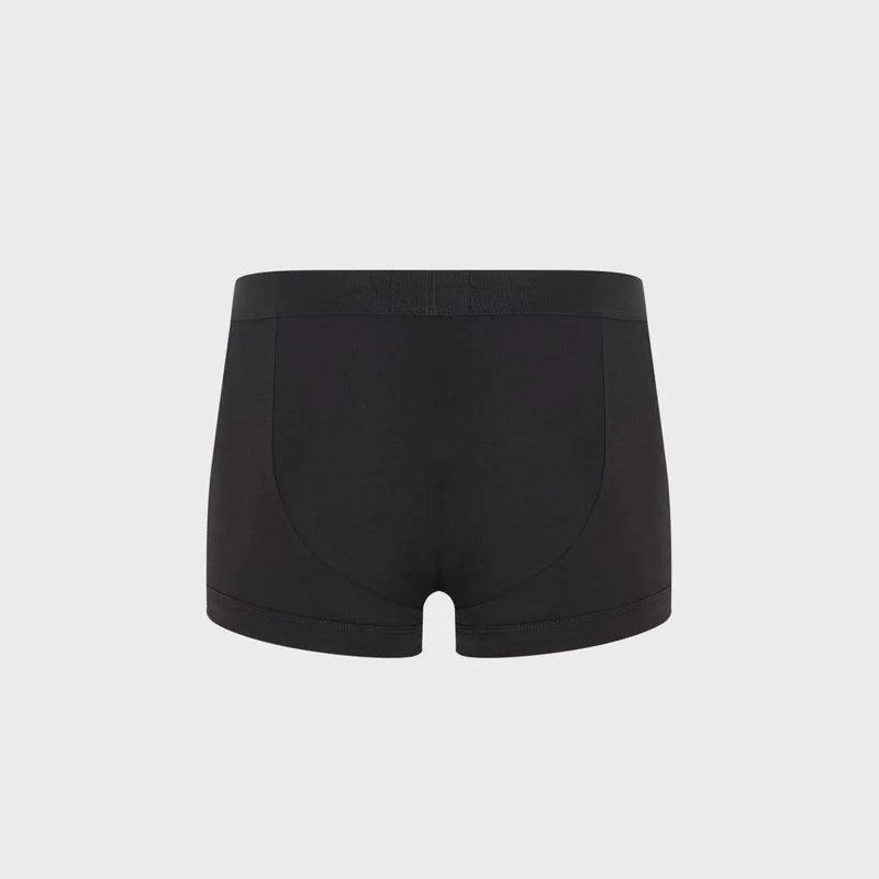 Emporio Armani 3-Pack Stretch Cotton Jersey Trunks, Black – Essential Logo Waistband