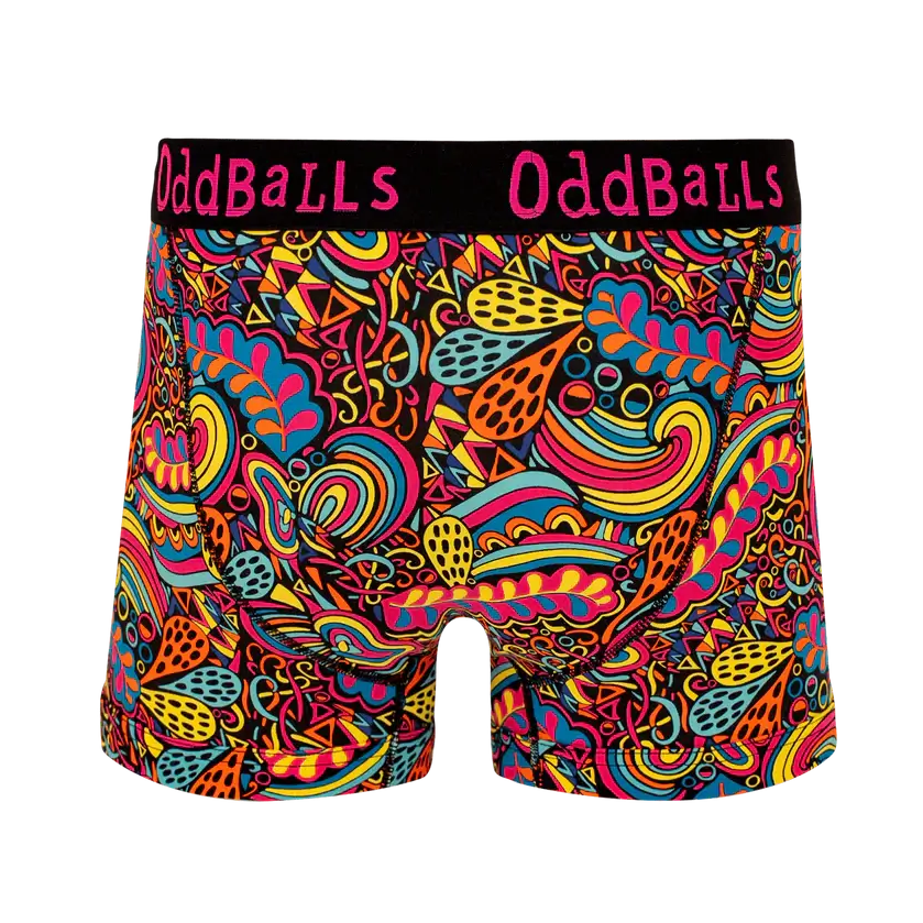 Oddballs Enchanted Mens Boxer Shorts - Cotton Stretch Trunks
