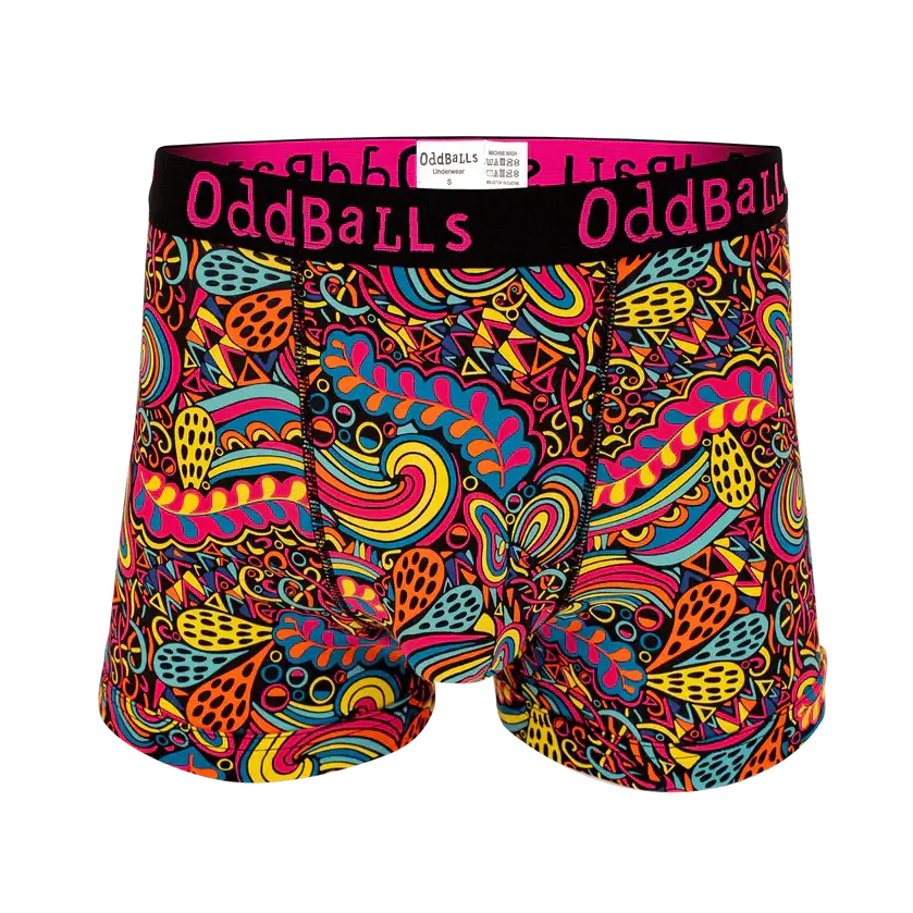 Oddballs Enchanted Mens Boxer Shorts - Cotton Stretch Trunks