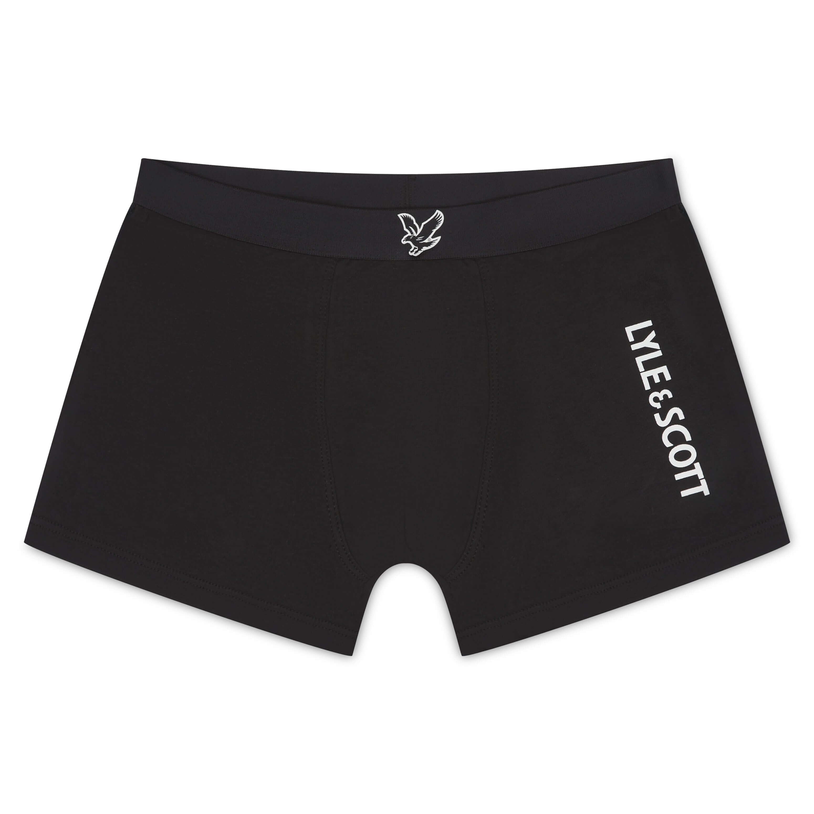 Lyle and Scott 3 Pack Boys Enrico Boxers - Black/Green/Grey