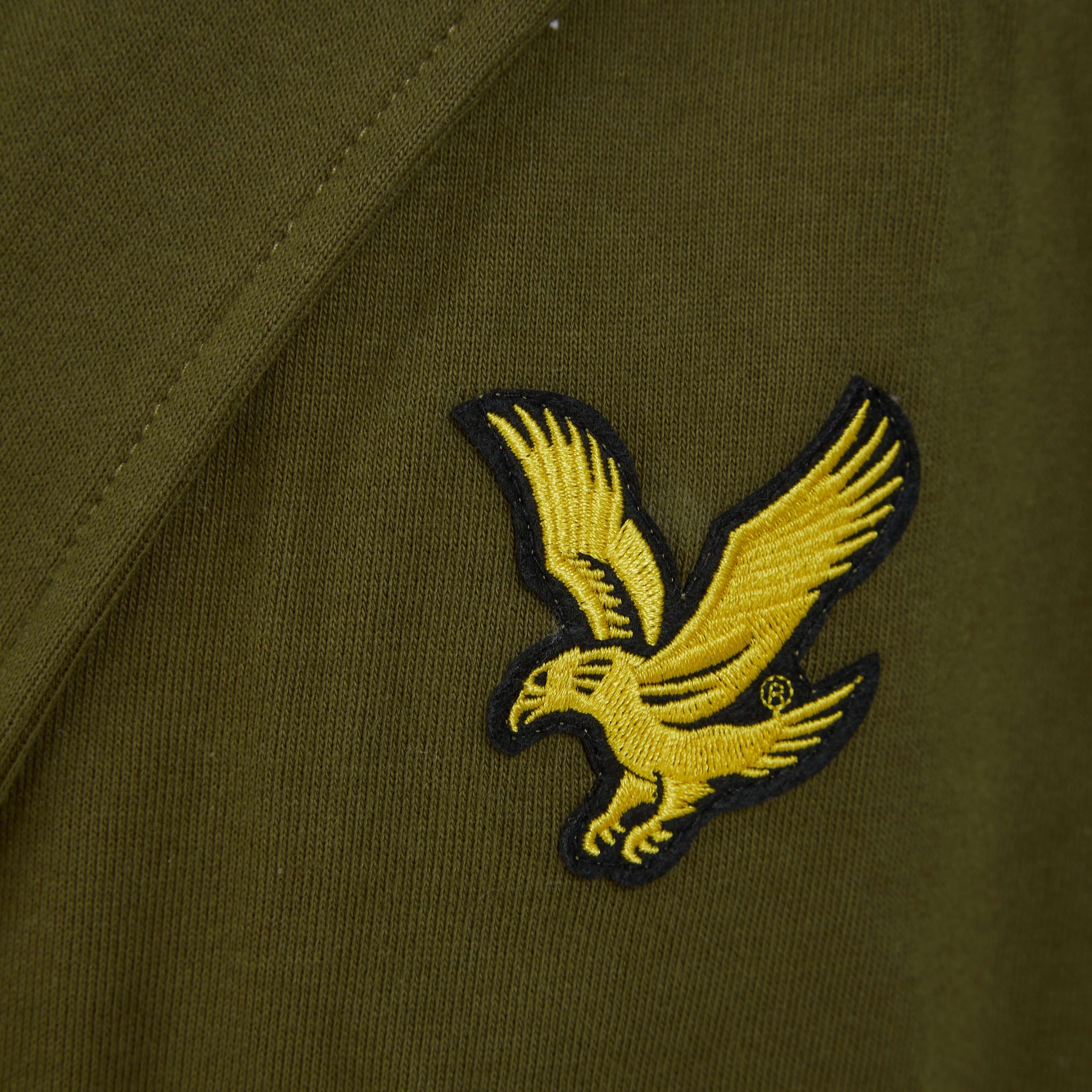 Lyle & Scott Mens Enzo Hooded Frech Terry Bathrobe - Dark Olive