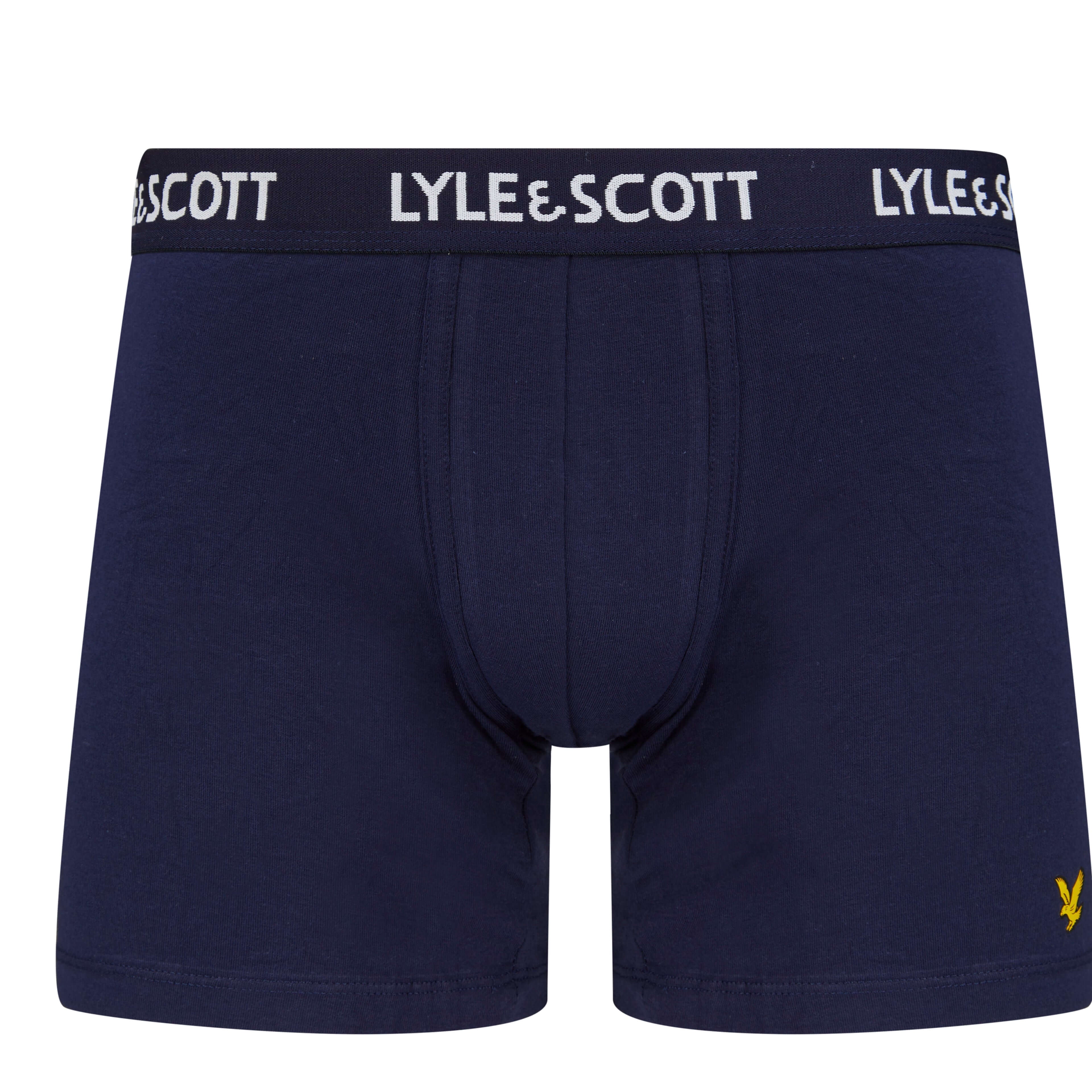 Lyle & Scott 3 Pack Men's Ethan Trunks - Peacoat/Stripes/ White