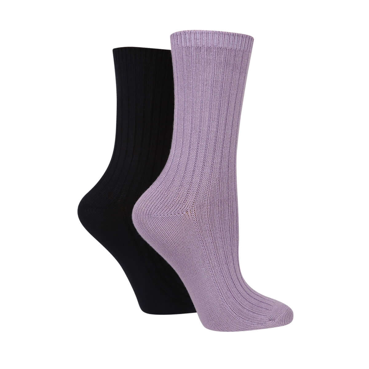 Pringle 2 Pack Bamboo Ladies Light Boot Socks - One Size (4-8)