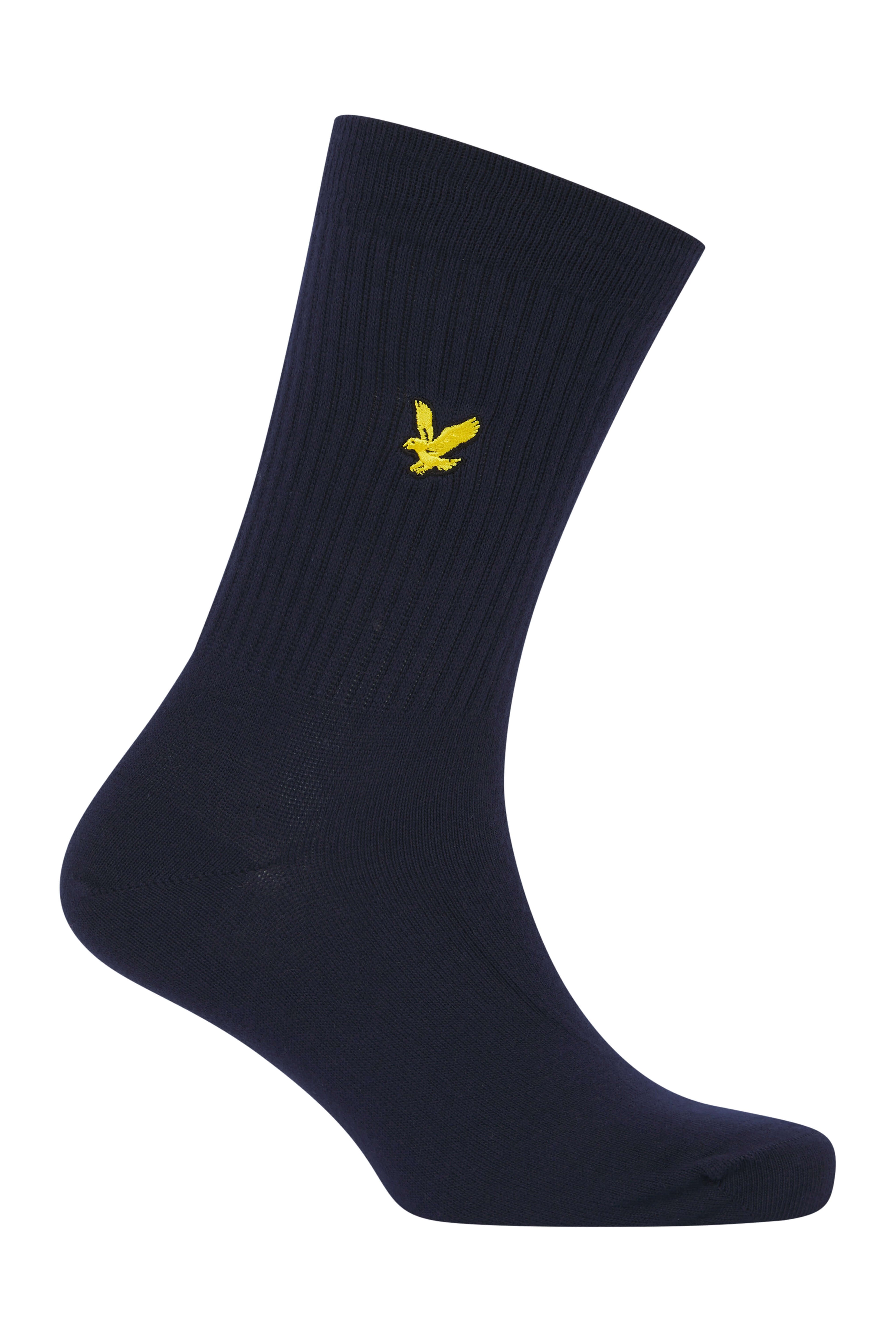 Lyle & Scott 3 Pack Fabian Crew Socks - Stripe/Peacoat/Blue