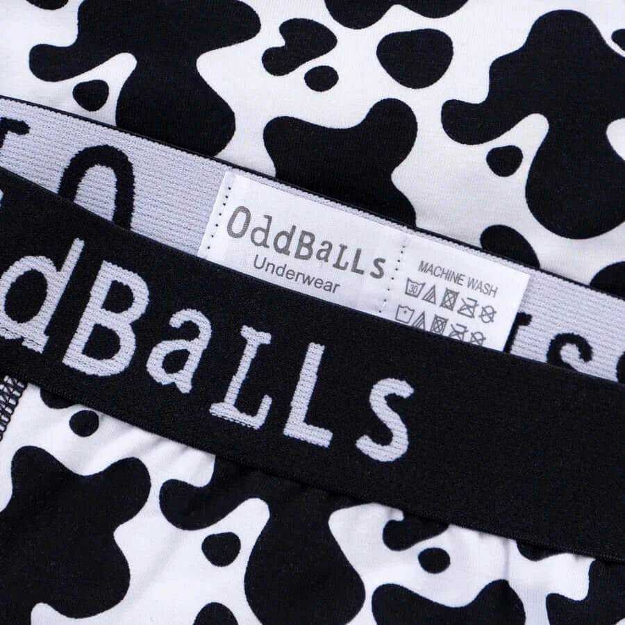Oddballs Fatcow Mens Boxer Shorts - Cotton Stretch Trunks