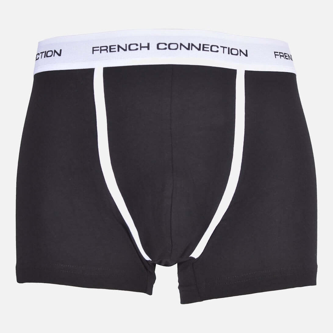 French Connection Mens 3 Pack FC1 Boxers - Black/Grey/White