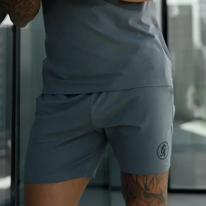 Gym King Pro Jersey Short - Fossil Grey