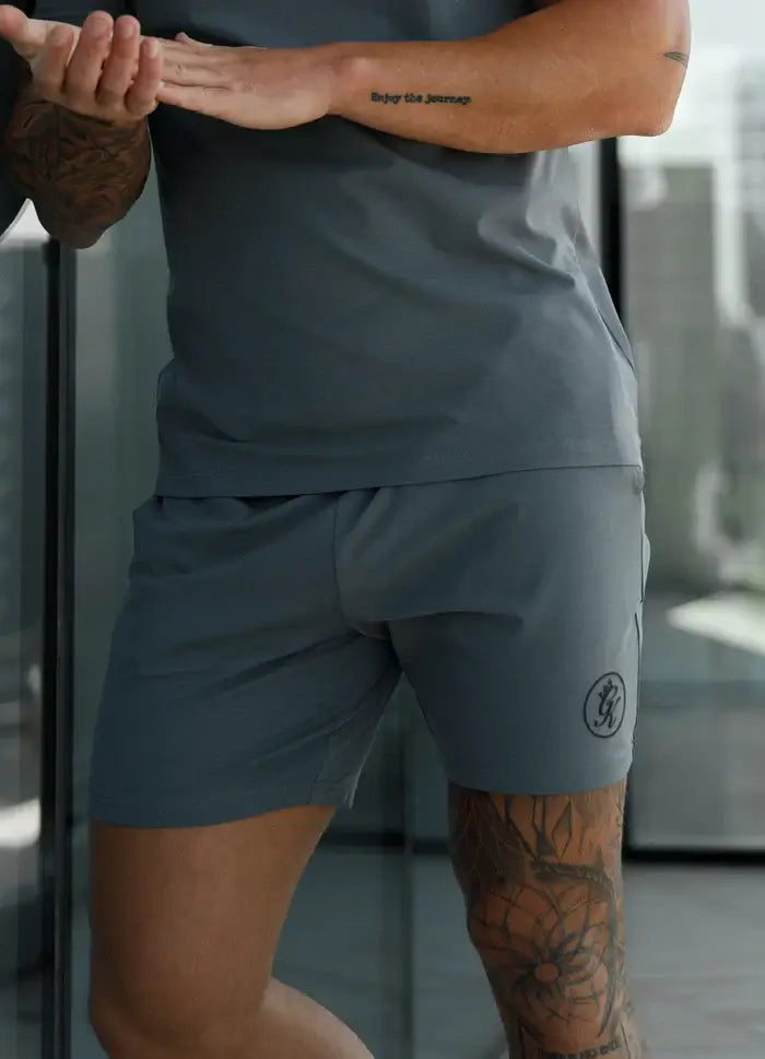 Gym King Pro Jersey Short - Fossil Grey