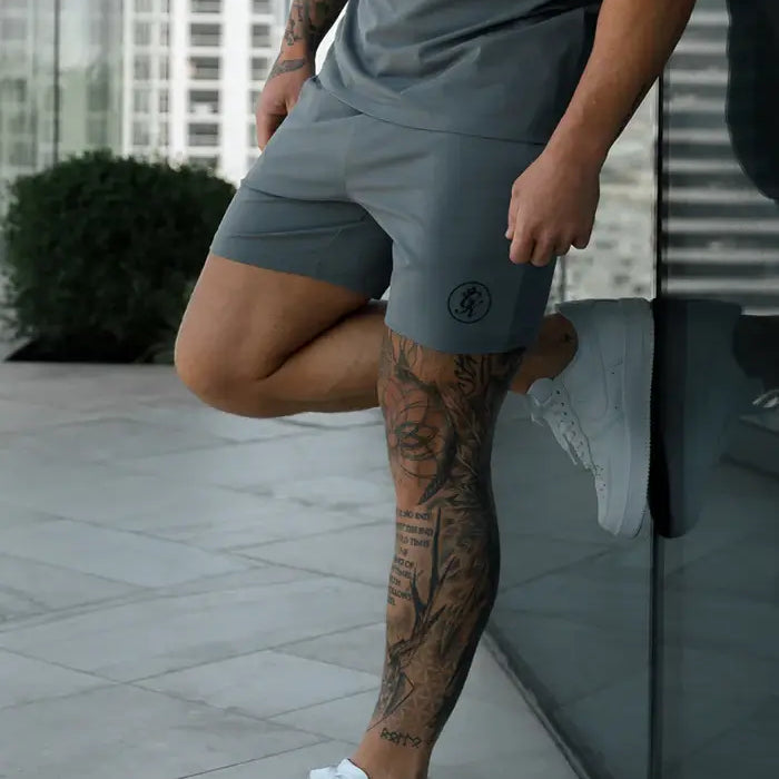 Gym King Pro Jersey Short - Fossil Grey