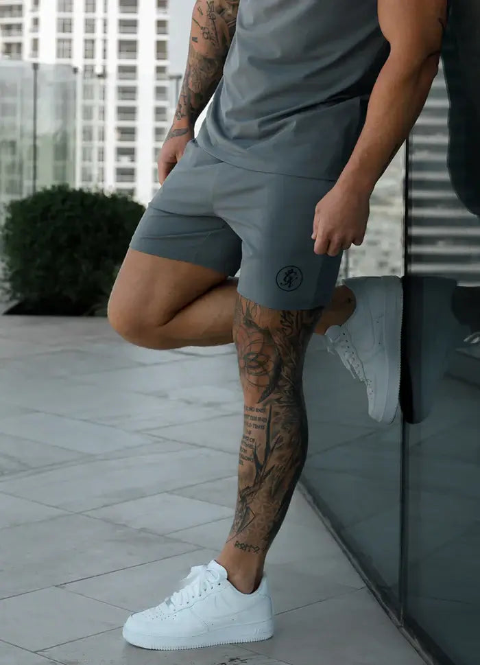 Gym King Pro Jersey Short - Fossil Grey