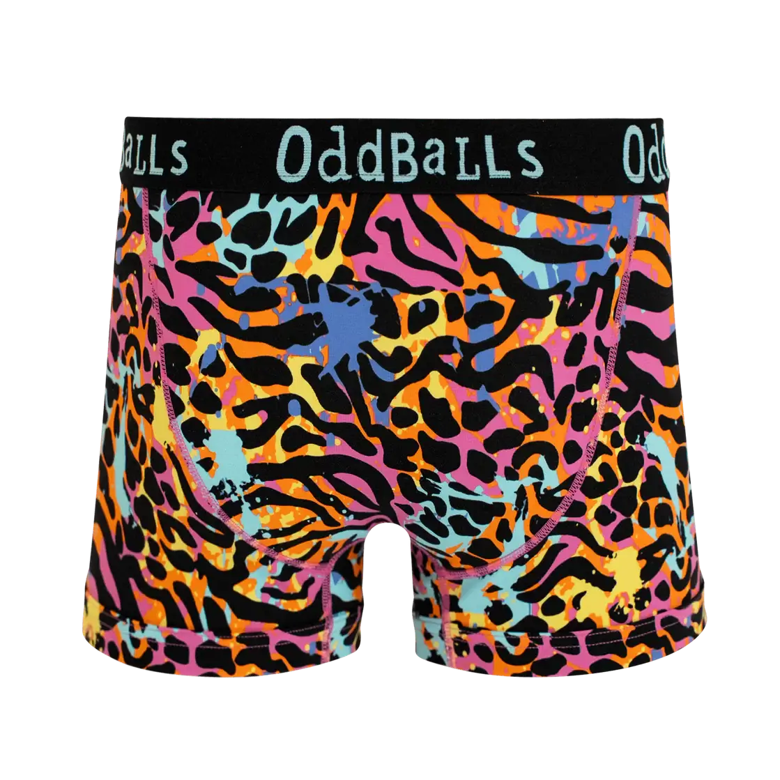 OddBalls Filthy Animal Men’s Cotton Boxer Shorts – Bold Animal Print