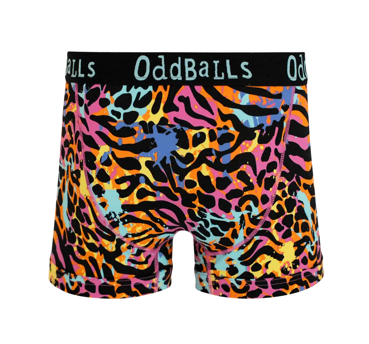 OddBalls Filthy Animal Men’s Cotton Boxer Shorts – Bold Animal Print