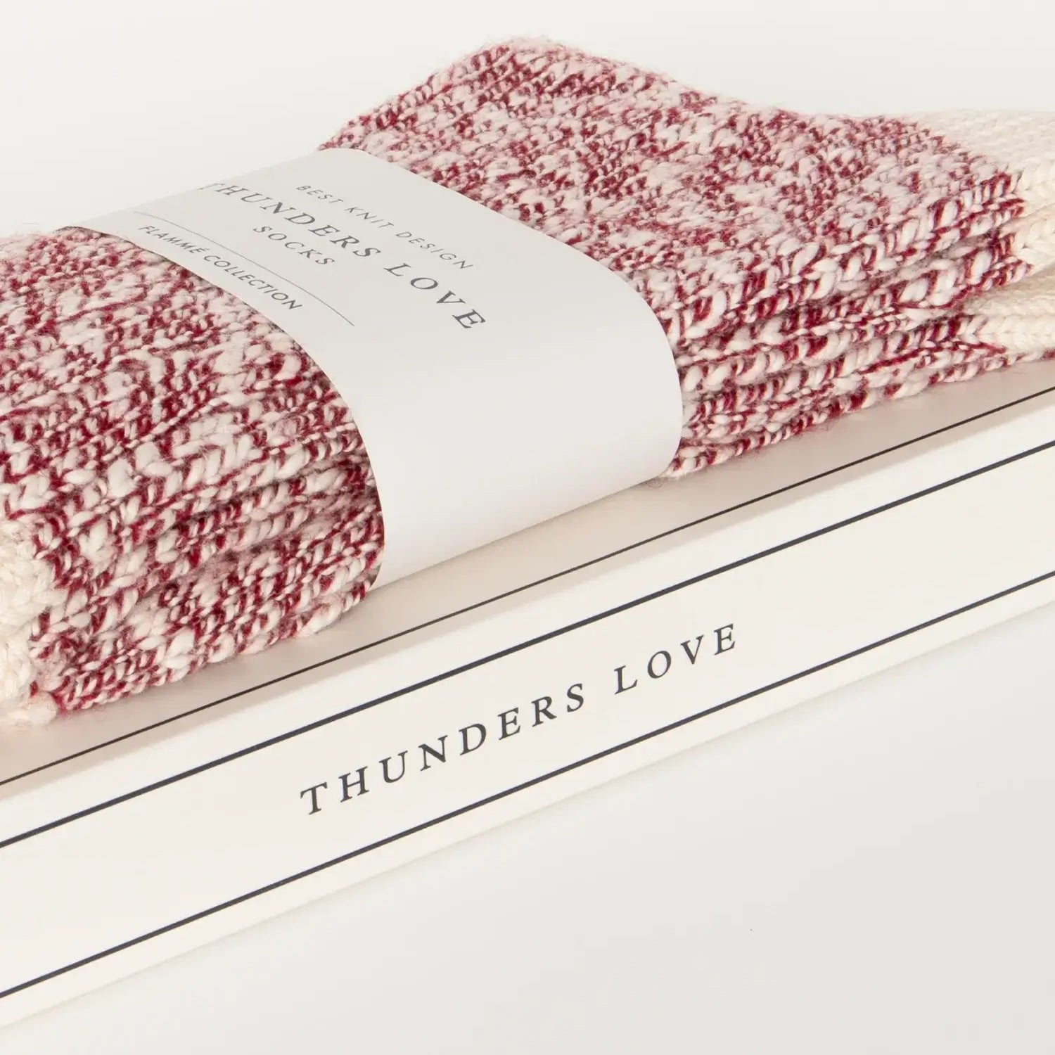 Thunders Love Flammé Collection Douglas Socks – Wool & Cotton Ribbed UK 6–11